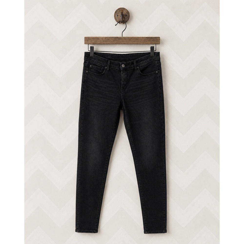 Gap 1969 Legging Jean Skinny Dark Wash Black Denim Size 33‎ / 16R